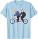 Trump and Kim Jong Un Tandem Bike Funny T-Shirt - T-Shirt | Light Blue