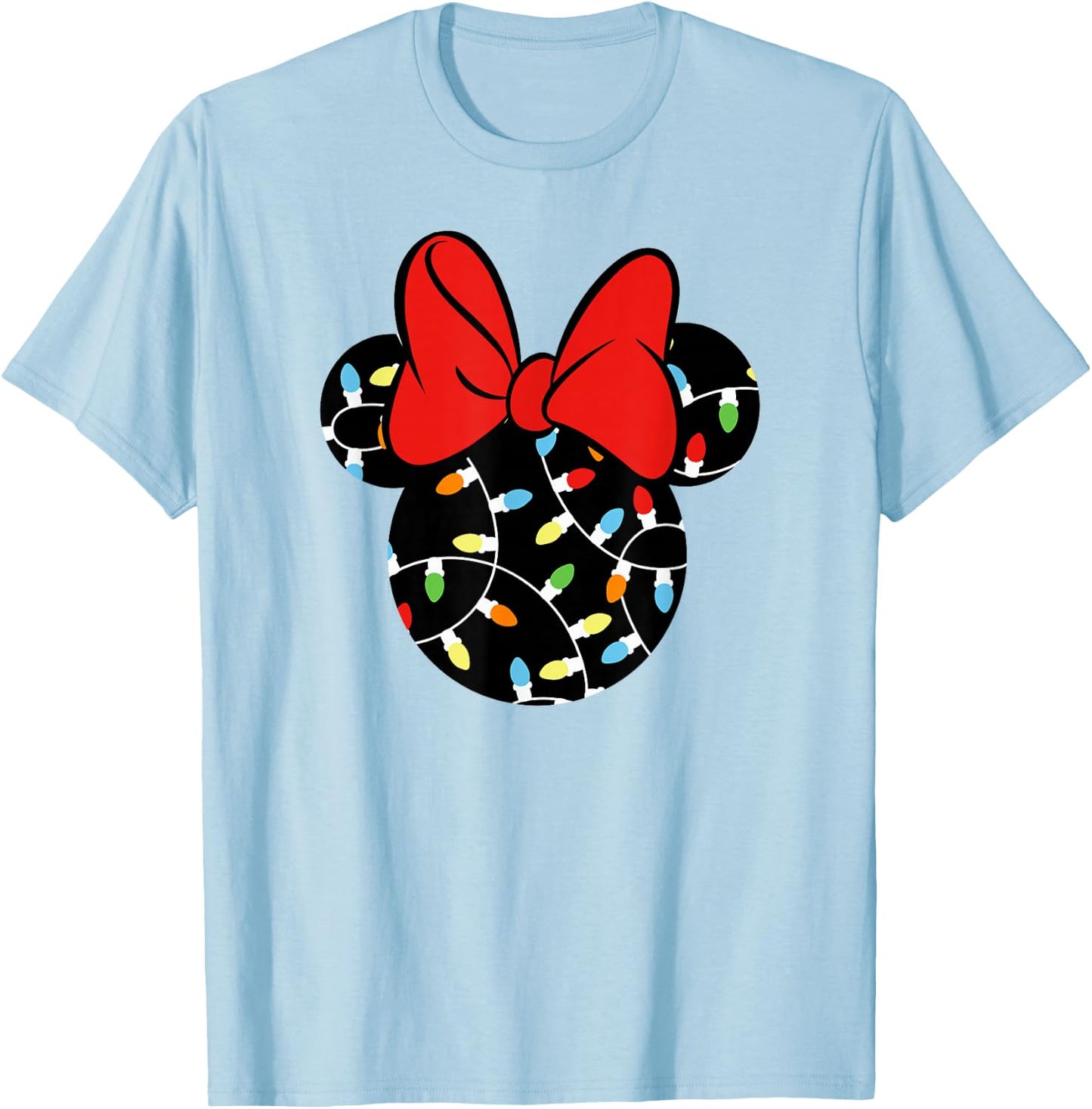 Disney - Minnie Lights Up Holiday T-Shirt - T-Shirt | Light Blue