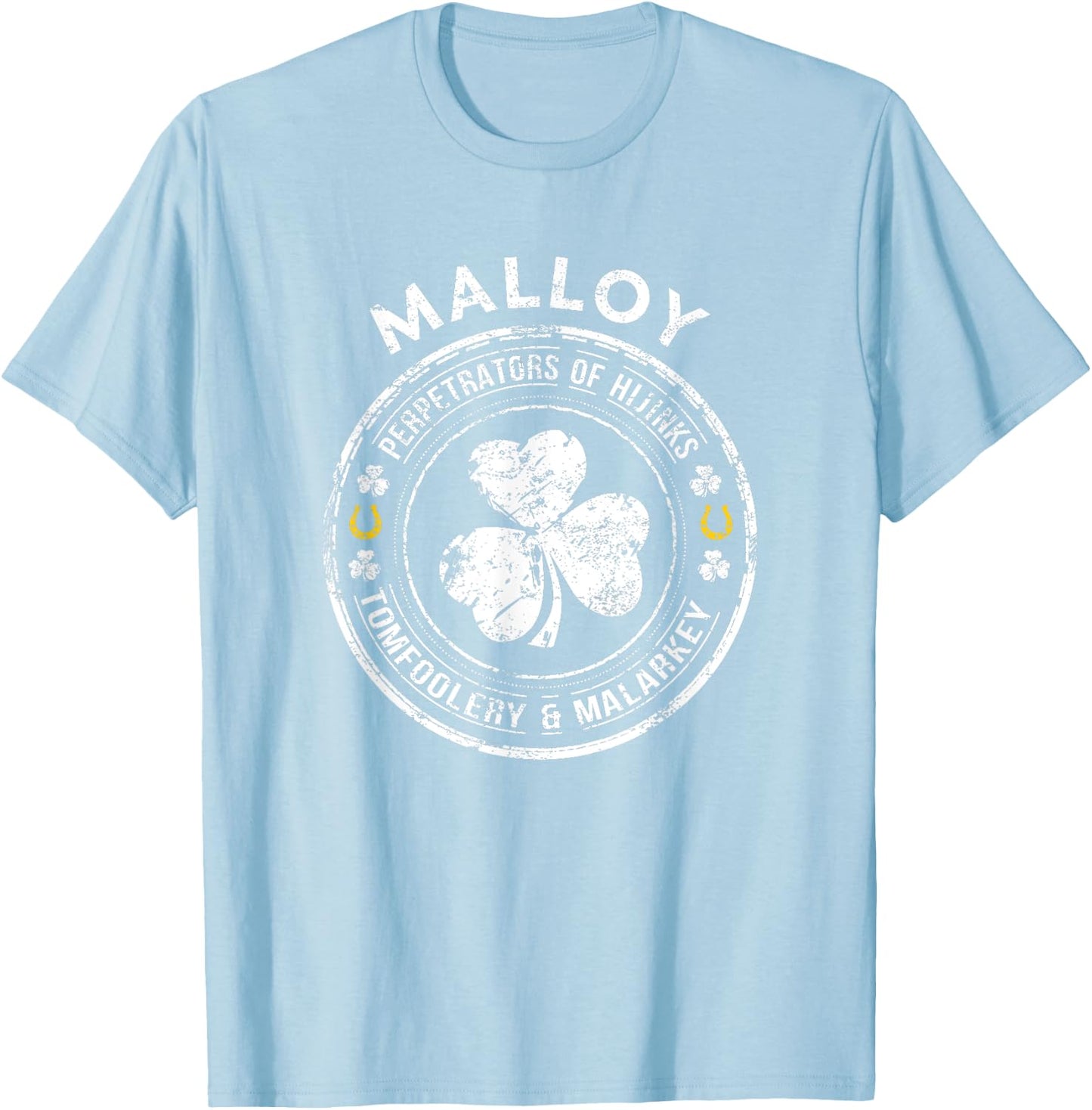 Malloy Irish Family Name T-Shirt - T-Shirt | Light Blue