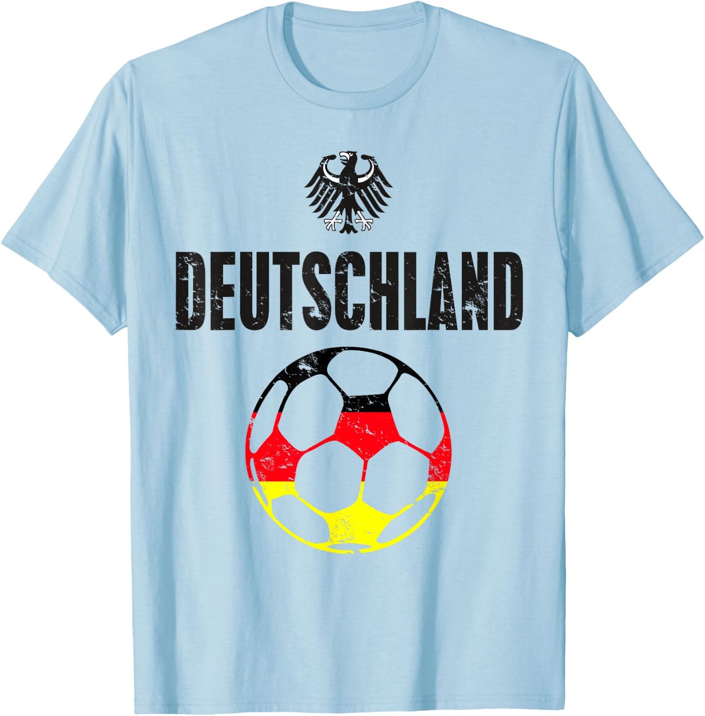 Germany Deutschland Football Soccer Flag German T-Shirt - T-Shirt | Light Blue