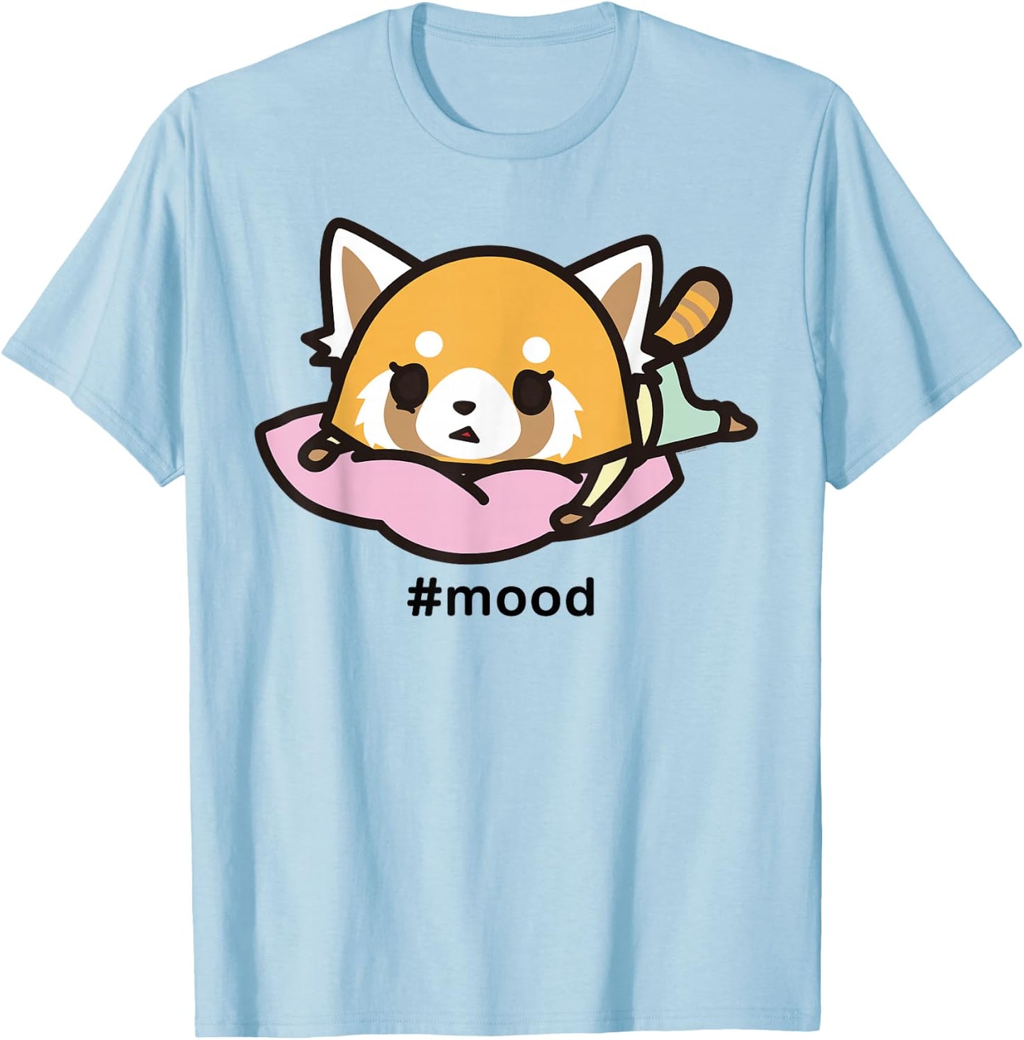 Aggretsuko #Mood Stressed Out shirt T-Shirt - T-Shirt | Light Blue