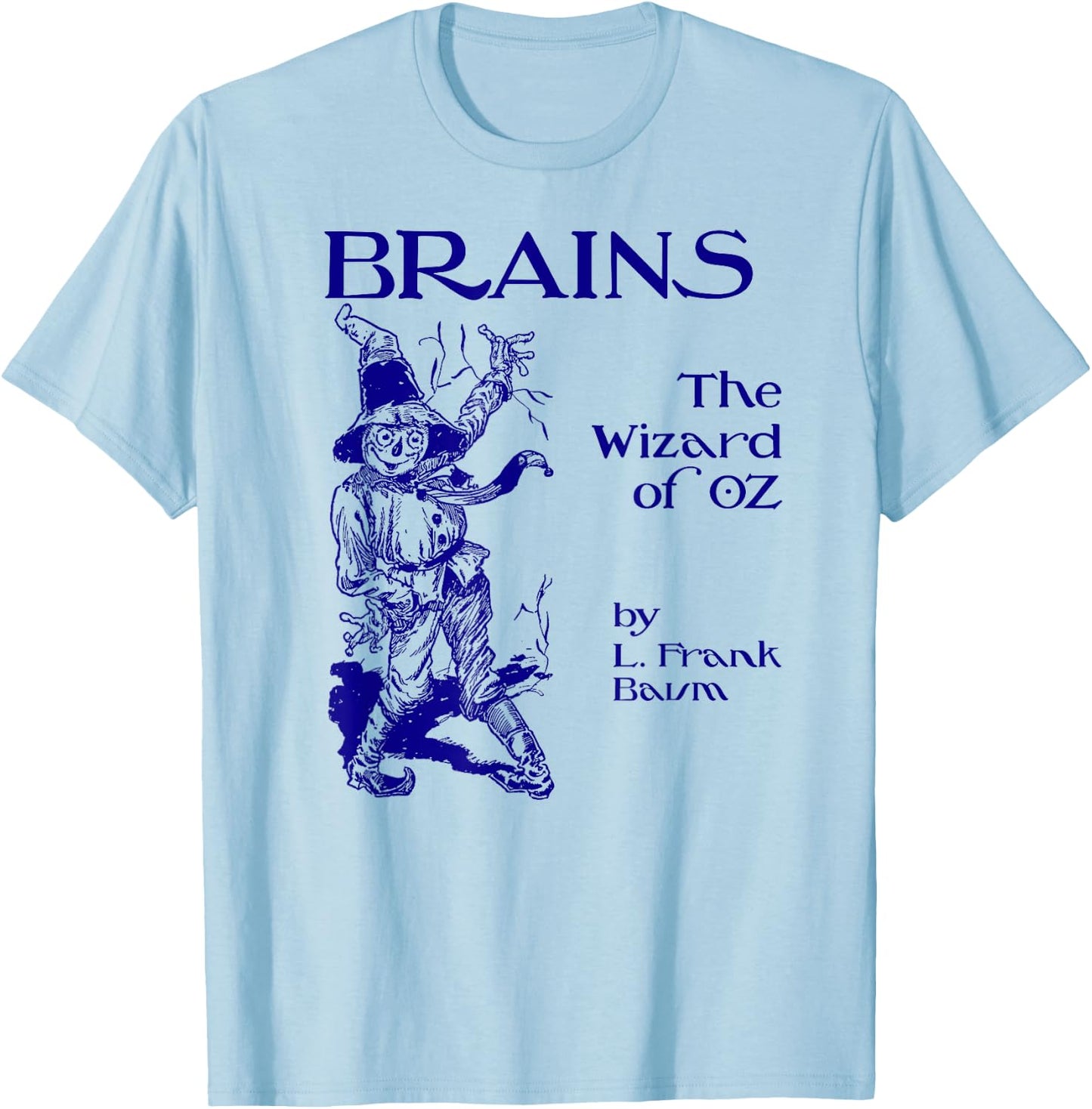 Use Your Brain Halloween Wizard of OZ Scarecrow T-Shirt - T-Shirt | Light Blue