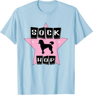 Poodle 1950s Sock Hop Dance Clothes Rock N Roll 50s Pink T-Shirt - T-Shirt | Light Blue