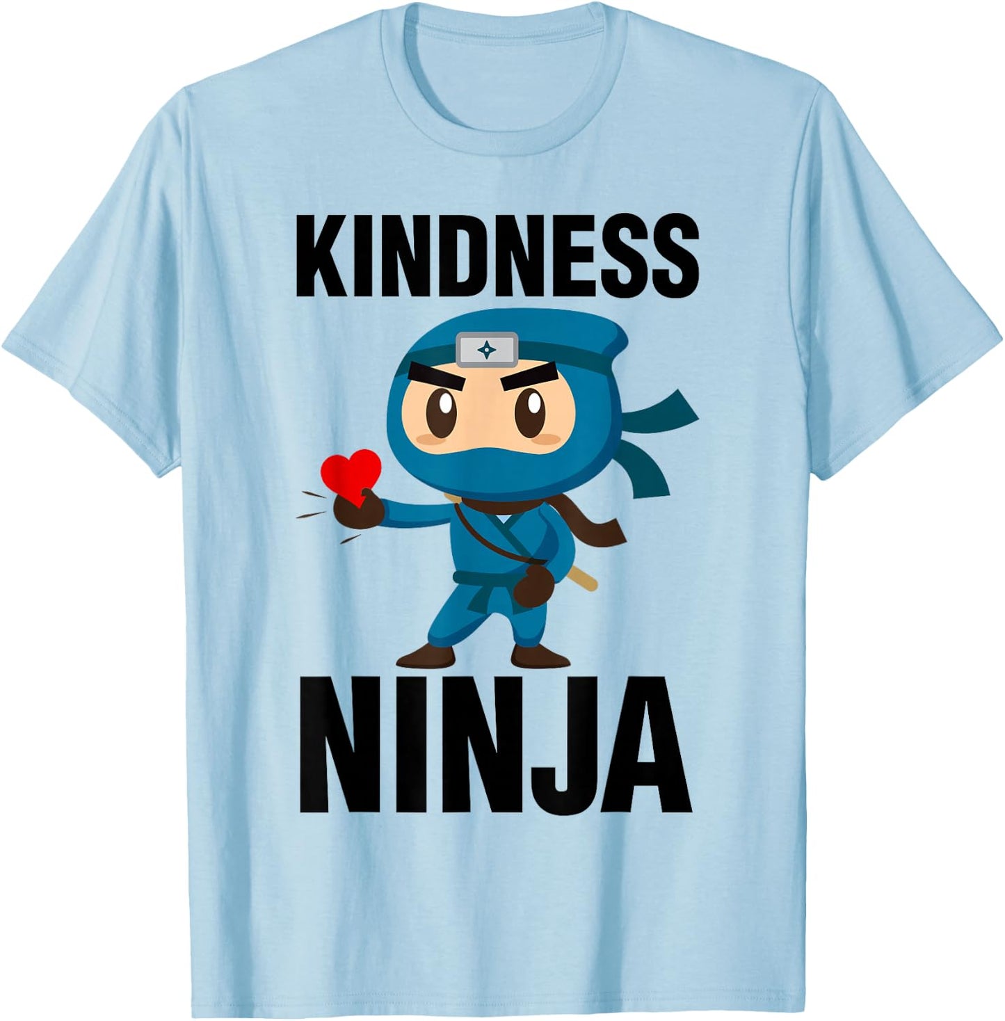 Kindness Club Anti Bullying Ninja Kids School Teacher Gift T-Shirt - T-Shirt | Light Blue