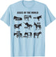 Asses The World Funny Lazy Smart Half Fat Kick Kiss Donkey T-Shirt - T-Shirt | Light Blue