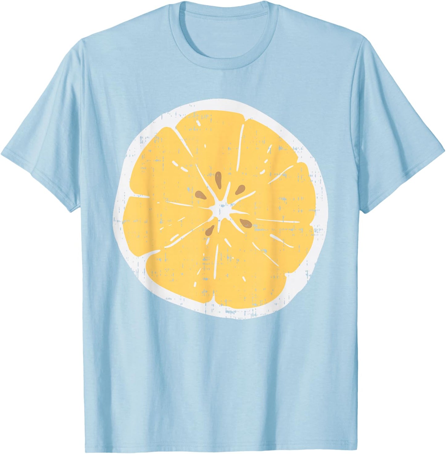 Lemon Funny Citrus Fruit Lazy DIY Easy Halloween Costume T-Shirt - T-Shirt | Light Blue