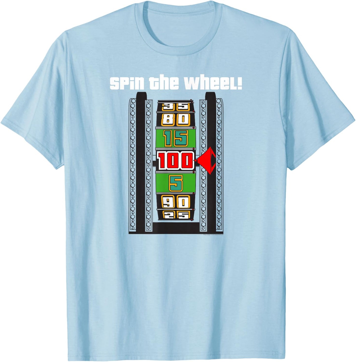 Price is Right Spin the Wheel T-Shirt - T-Shirt | Light Blue