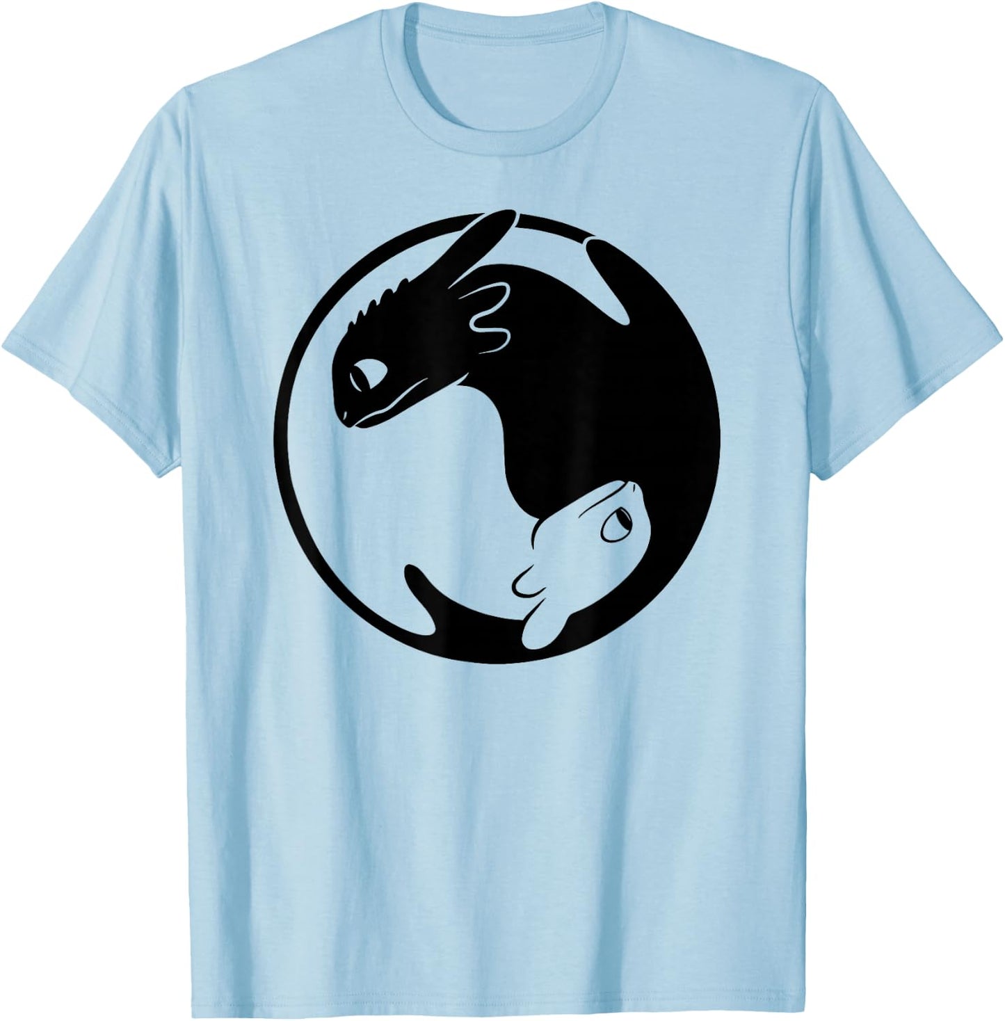 How to Train Your Dragon 3 Dragon Yin Yang T-Shirt - T-Shirt | Light Blue