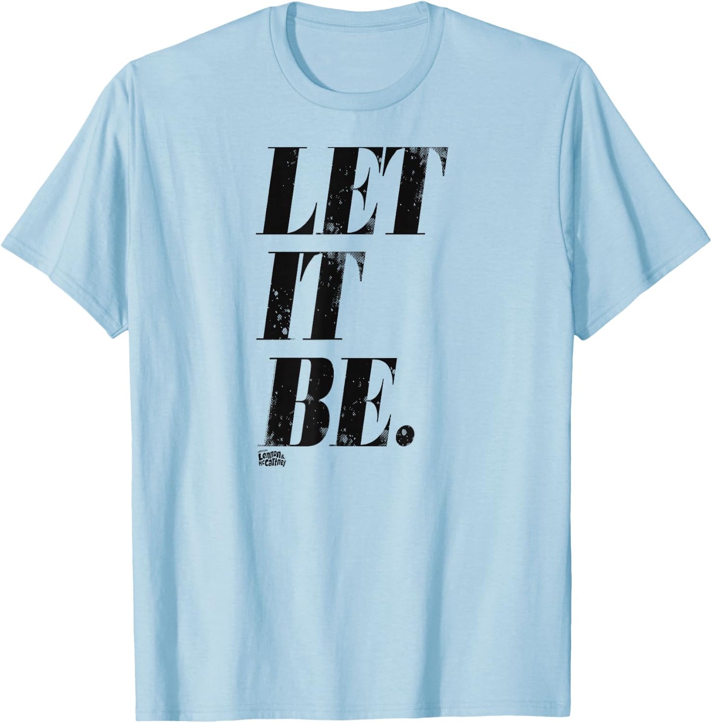 Lyrics by Lennon and McCartney - Let it Be T-Shirt - T-Shirt | Light Blue