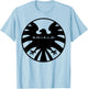 Marvel Agents of S.H.I.E.L.D. Black Out Eagle Badge T-Shirt - T-Shirt | Light Blue