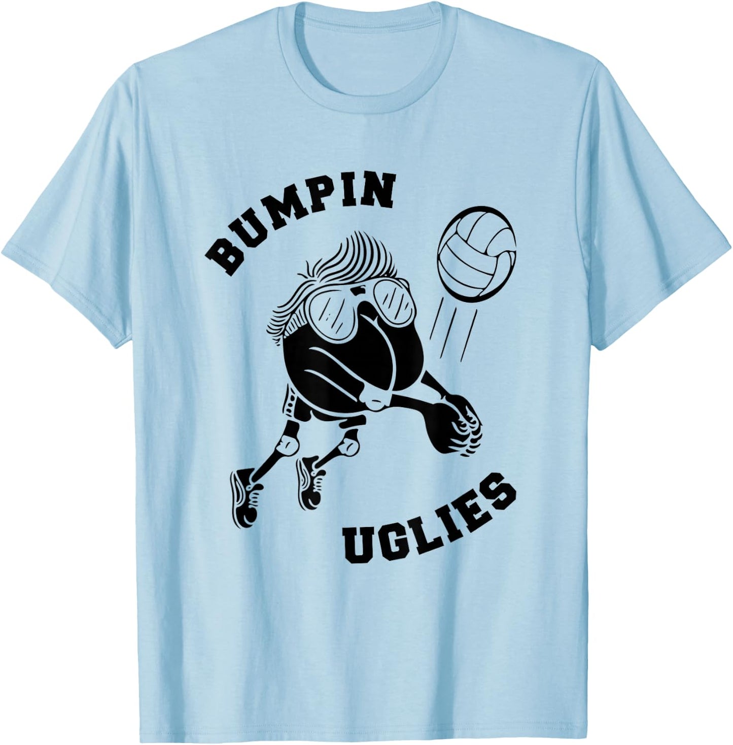 Bumpin Uglies - Funny Team Sand Volleyball Bumping T-Shirt - T-Shirt | Light Blue