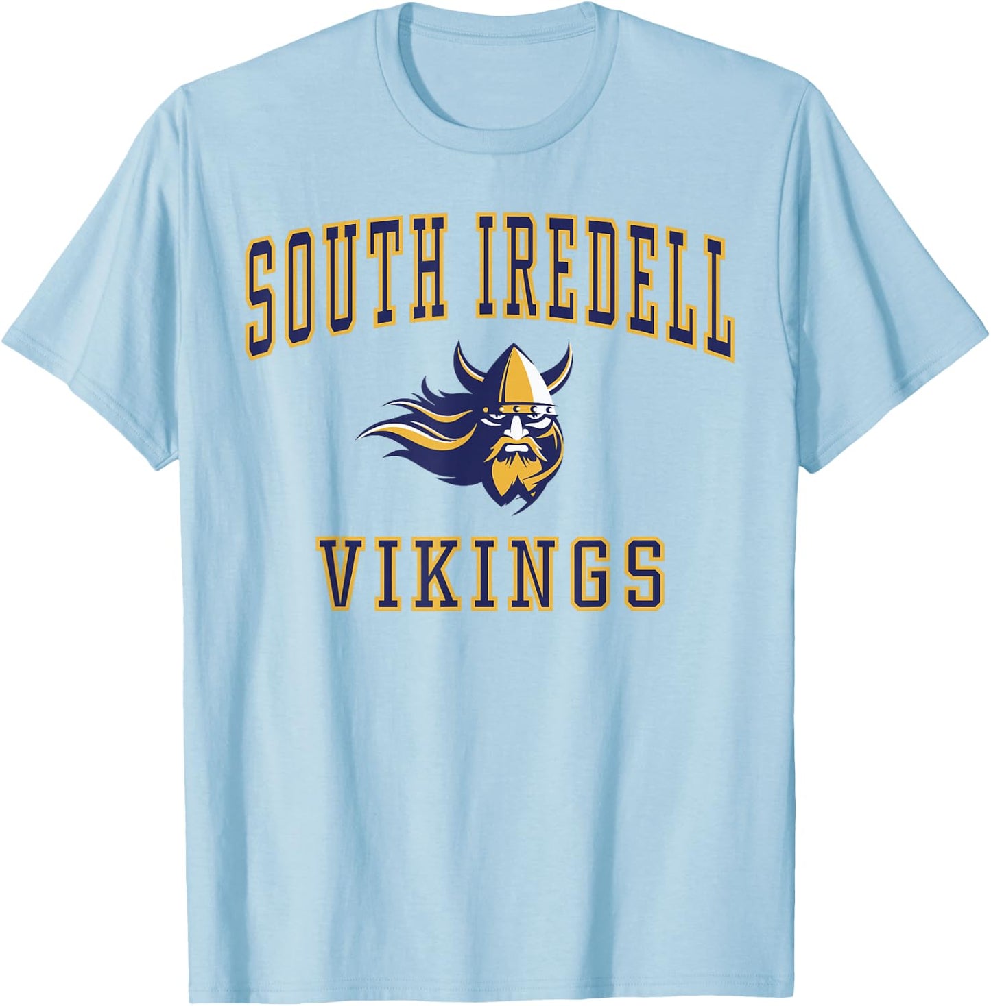 South Iredell High School Vikings T-Shirt - T-Shirt | Light Blue