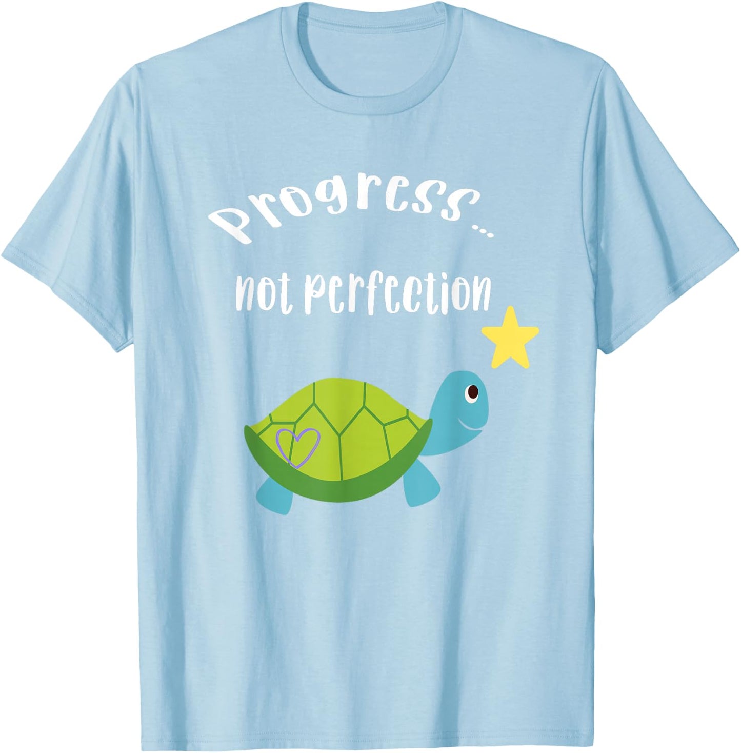 Progress Not Perfection AA NA Anonymous Shirt Men Women Gift T-Shirt - T-Shirt | Light Blue