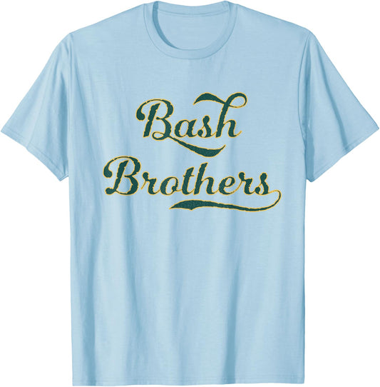Distressed vintage-look Bash Brothers | Baseball T-Shirt - T-Shirt | Light Blue