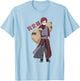 Naruto Shippuden Gaara Shinobi of Sunagakure Anime T-Shirt - T-Shirt | Light Blue