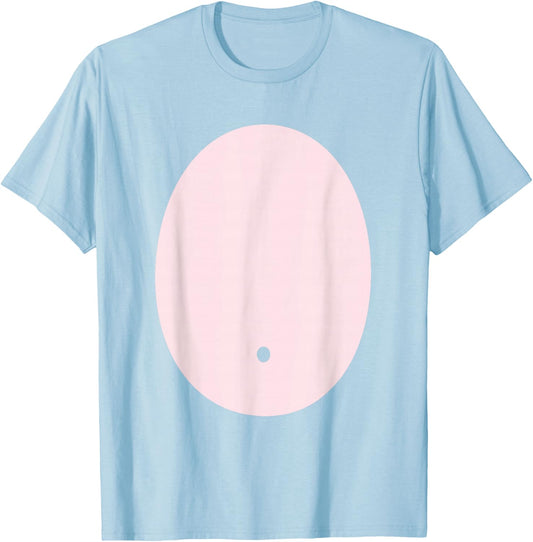 Elephant or Mouse Pink Belly Costume Halloween T Shirt T-Shirt - T-Shirt | Light Blue