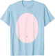 Elephant or Mouse Pink Belly Costume Halloween T Shirt T-Shirt - T-Shirt | Light Blue