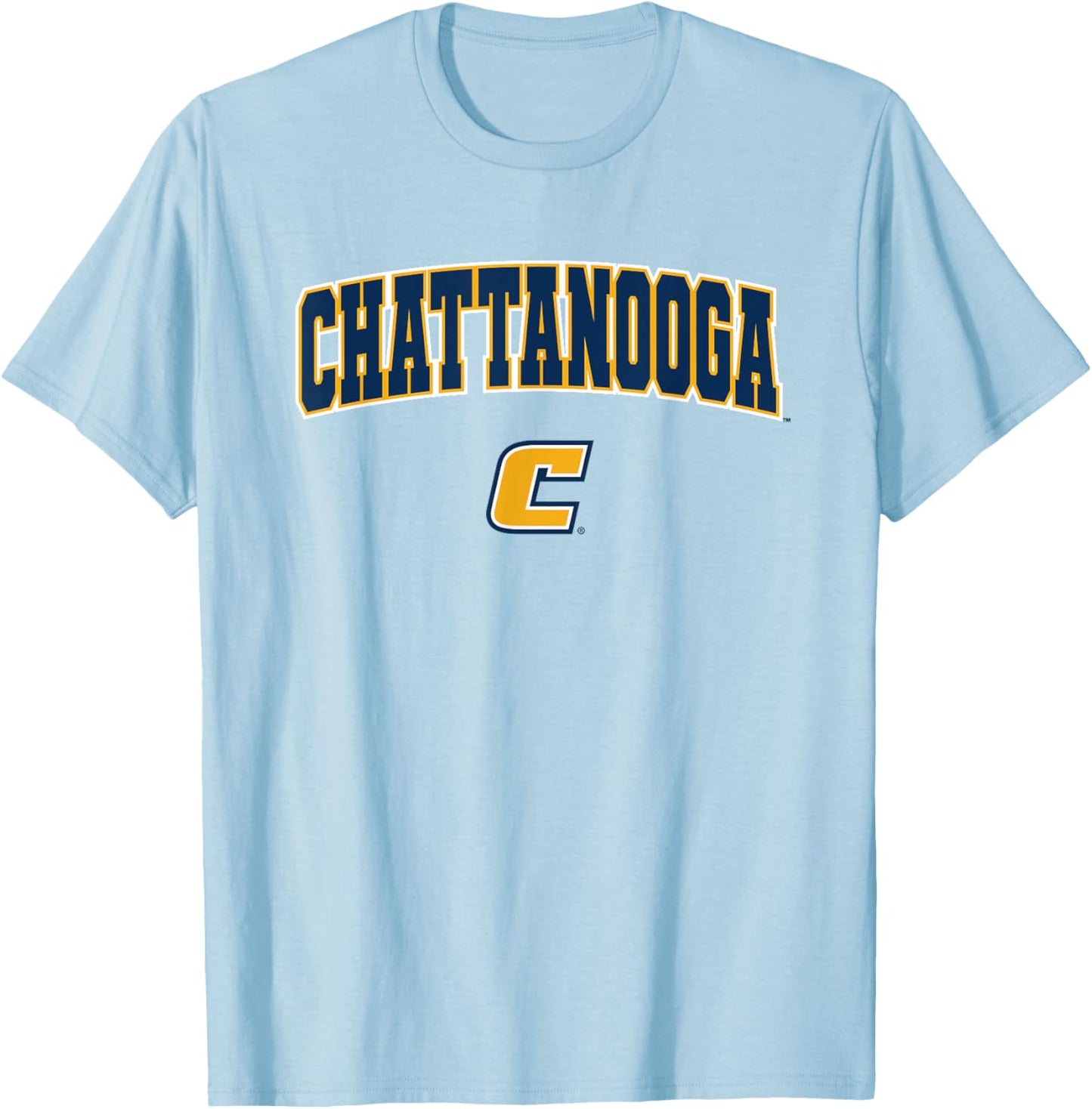 UT Chattanooga UTC Mockingbirds Arch Logo T-Shirt - T-Shirt | Light Blue