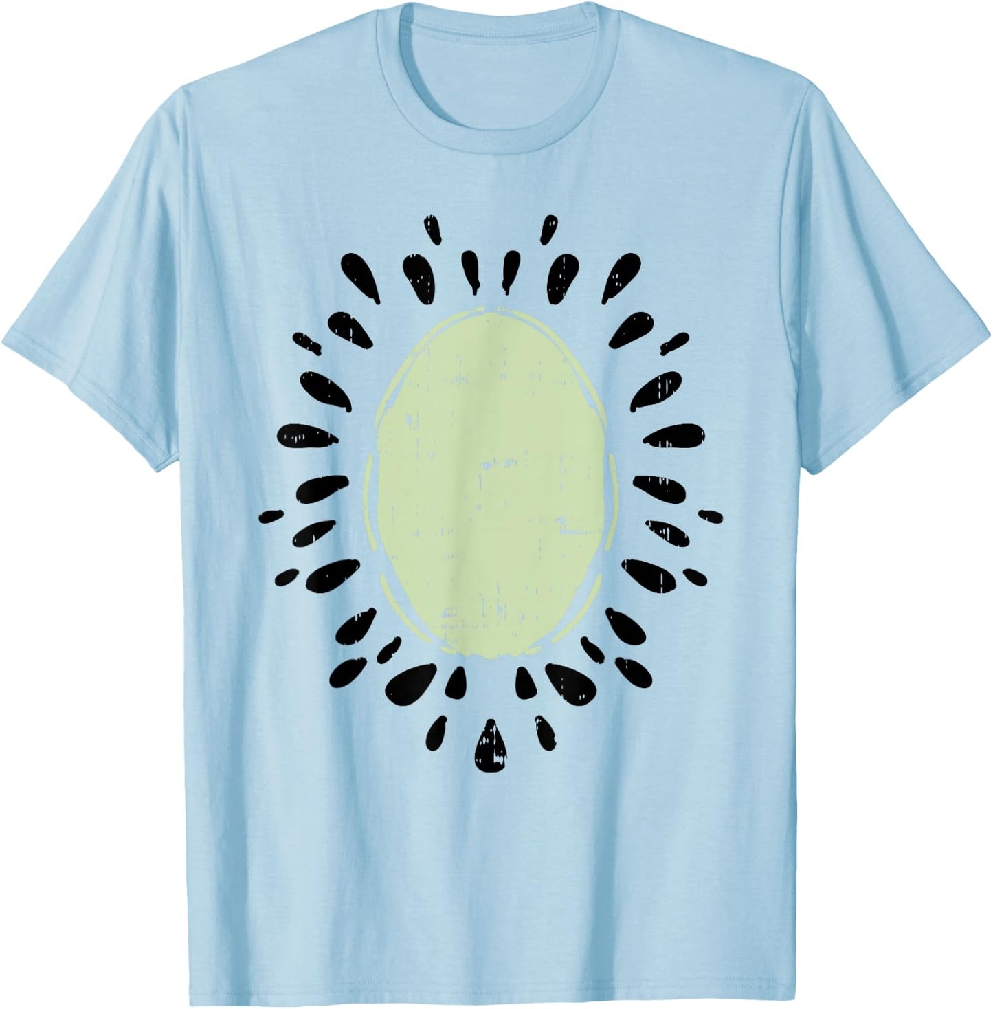 Kiwi-fruit Funny Fruit Food Lazy DIY Easy Halloween Costume T-Shirt - T-Shirt | Light Blue