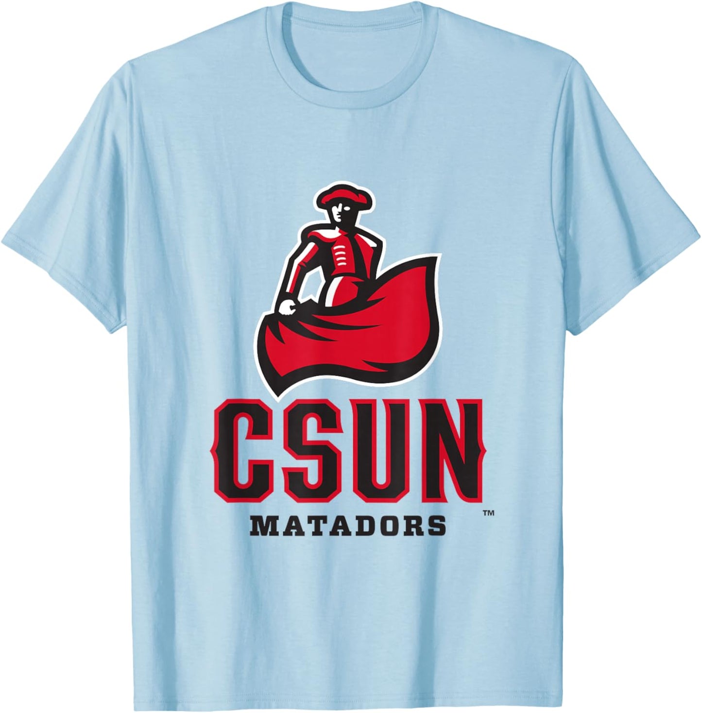 Cal State Northridge Matadors Icon Pink Officially Licensed T-Shirt - T-Shirt | Light Blue