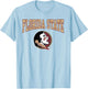 Florida State Seminoles Arch Logo Gray Officially Licensed T-Shirt - T-Shirt | Light Blue
