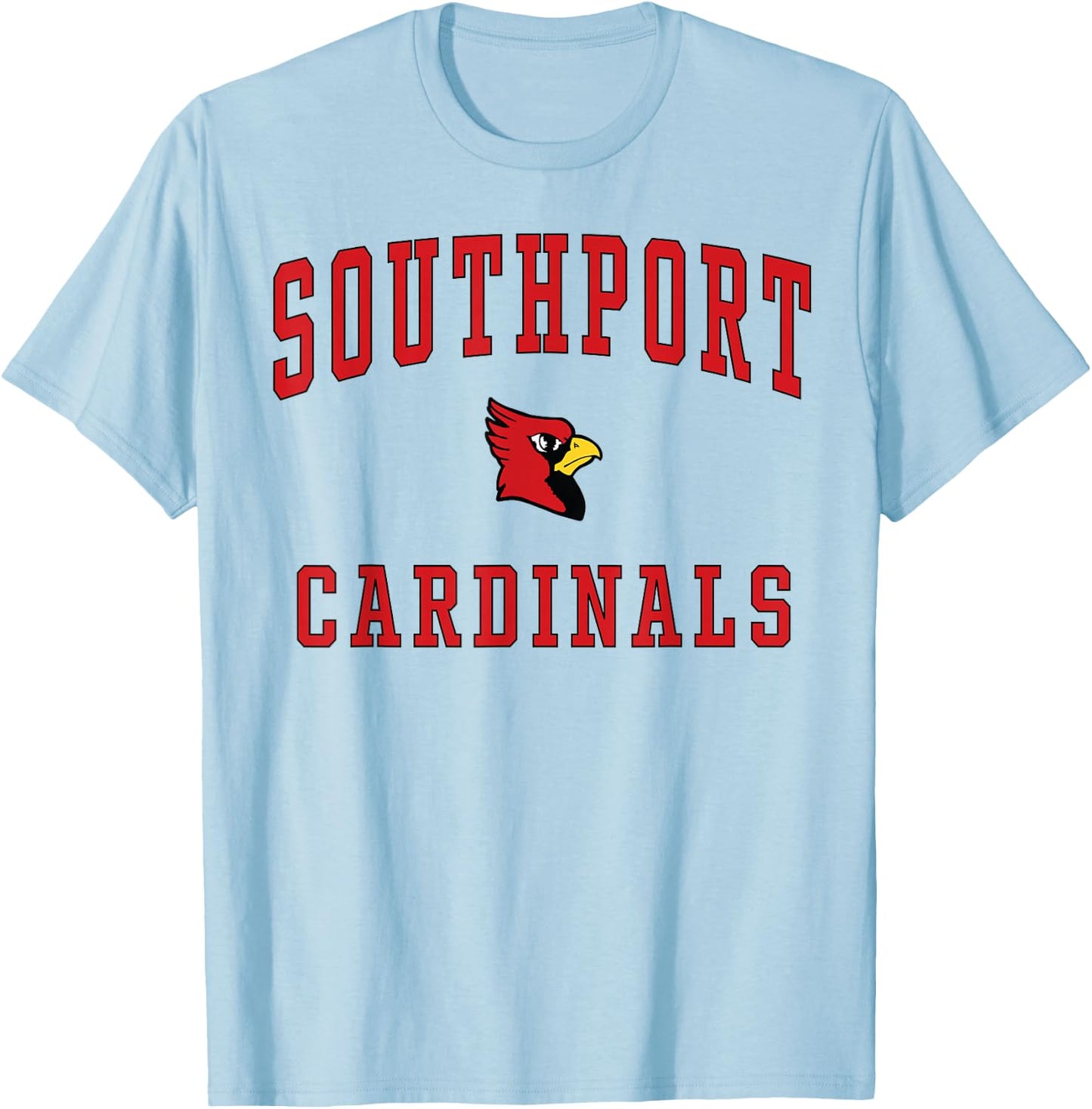 Southport High School Cardinals T-Shirt - T-Shirt | Light Blue