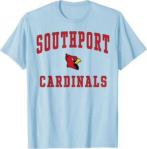Southport High School Cardinals T-Shirt - T-Shirt | Light Blue