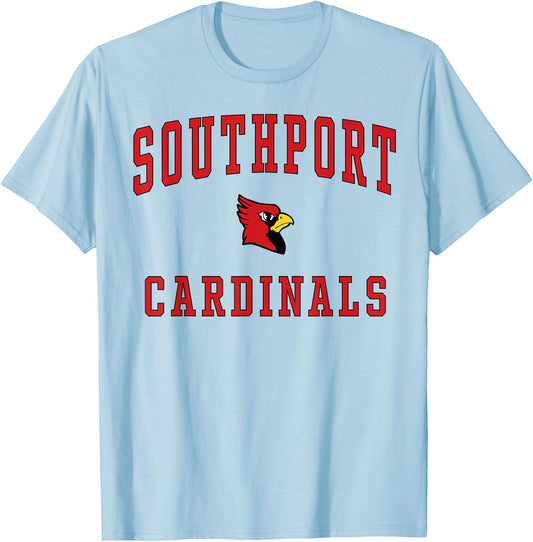 Southport High School Cardinals T-Shirt - T-Shirt | Light Blue