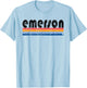 Vintage 80s Style Emerson NJ T-Shirt - T-Shirt | Light Blue