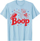 Boop Vintage Girl and Eagle Funny Patriotic Retro Art T-Shirt - T-Shirt | Light Blue