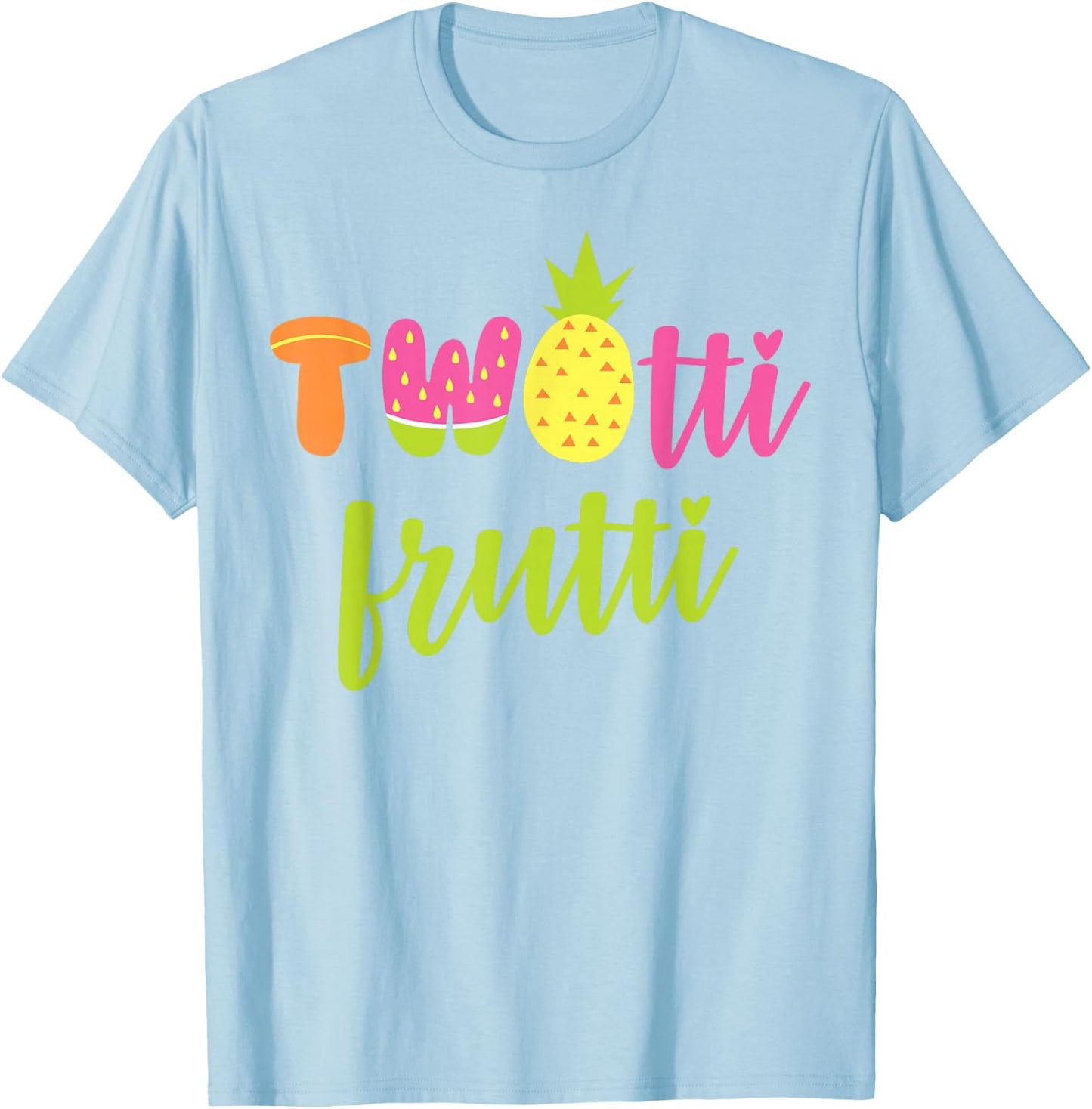 Twotti Fruitti 2nd Birthday Toddler Two Year Old Gift T-Shirt - T-Shirt | Light Blue