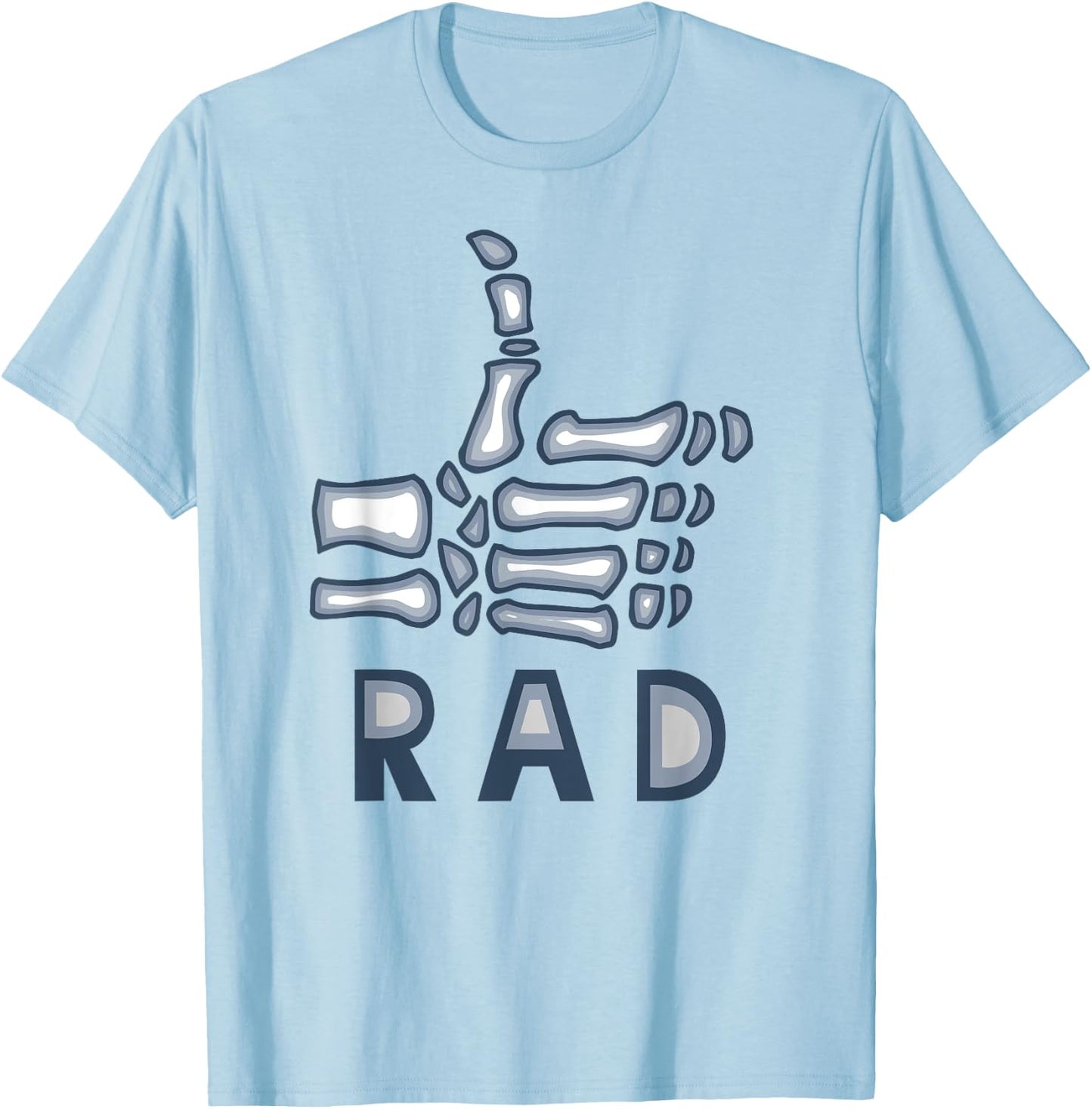 Radiology Tech , Rad Skeleton Thumb, X-Ray Gift T-Shirt - T-Shirt | Light Blue