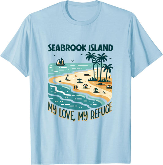 My refuge Seabrook Island T-Shirt - T-Shirt | Light Blue