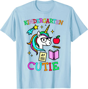Kindergarten Cutie Unicorn Kindergarten Girl Gift T-Shirt - T-Shirt | Light Blue
