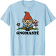 Gnomaste Cute Meditating Gnome Funny Yoga T-Shirt - T-Shirt | Light Blue