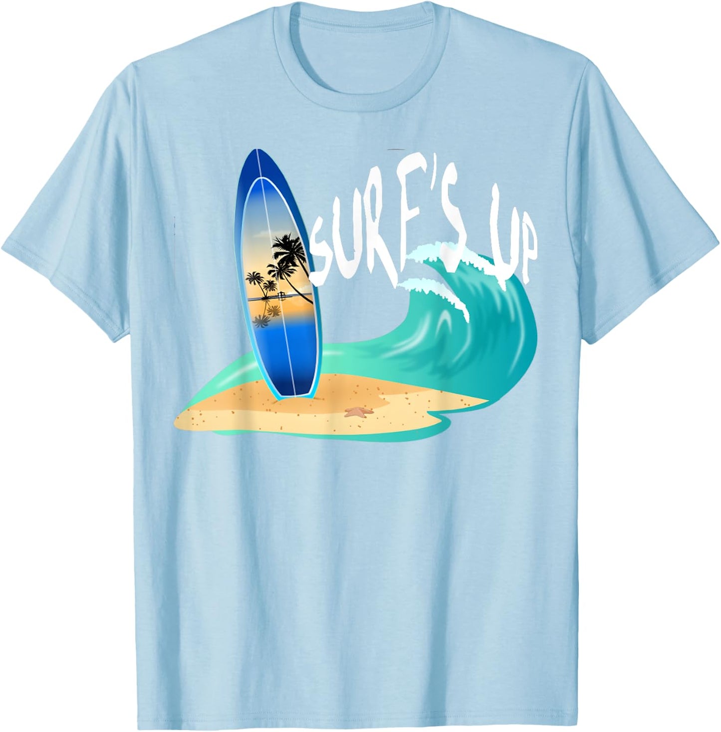 Surf's Up T Shirt T-Shirt - T-Shirt | Light Blue