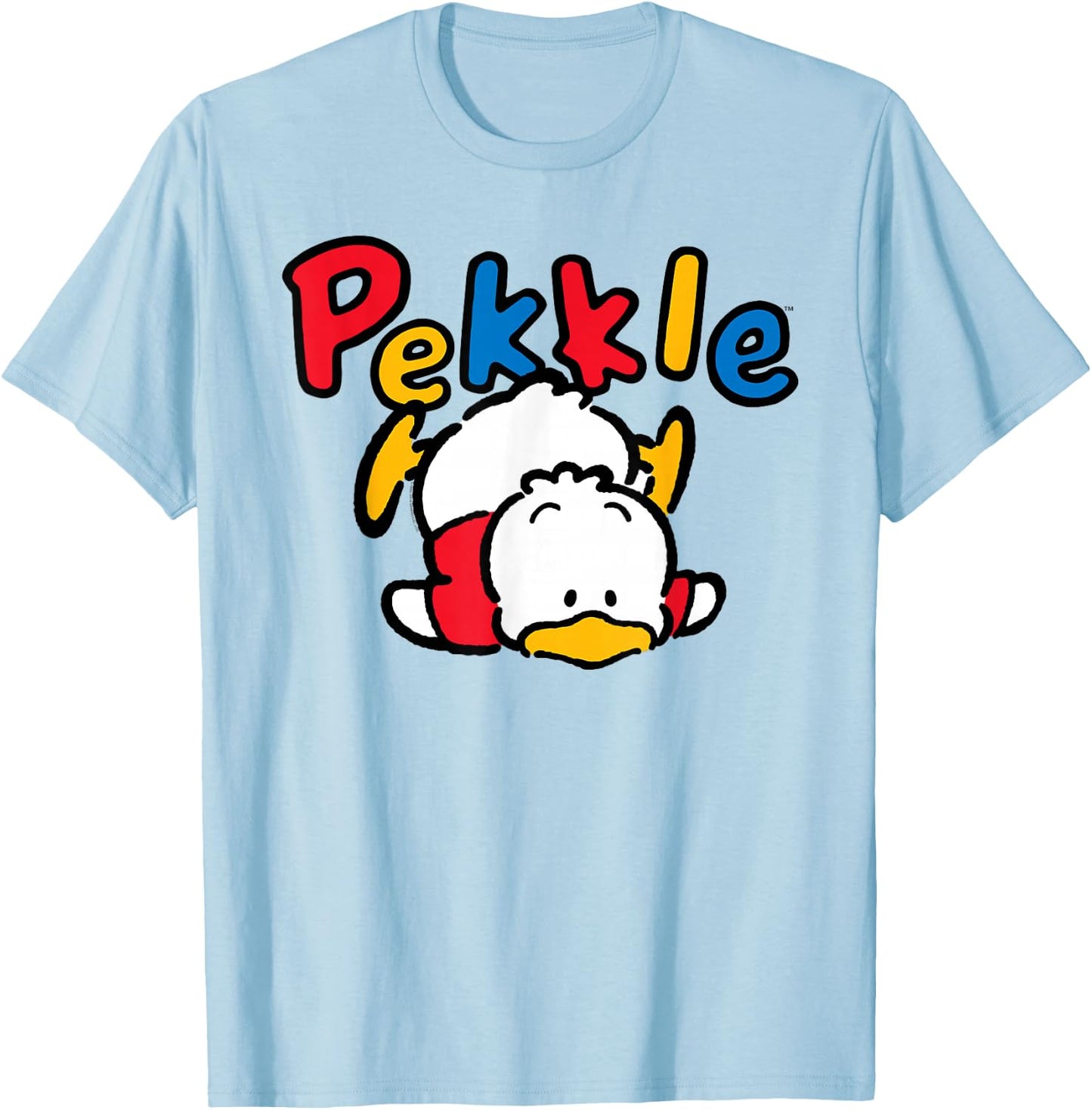 Sanrio Pekkle Backside Logo Shirt T-Shirt - T-Shirt | Light Blue