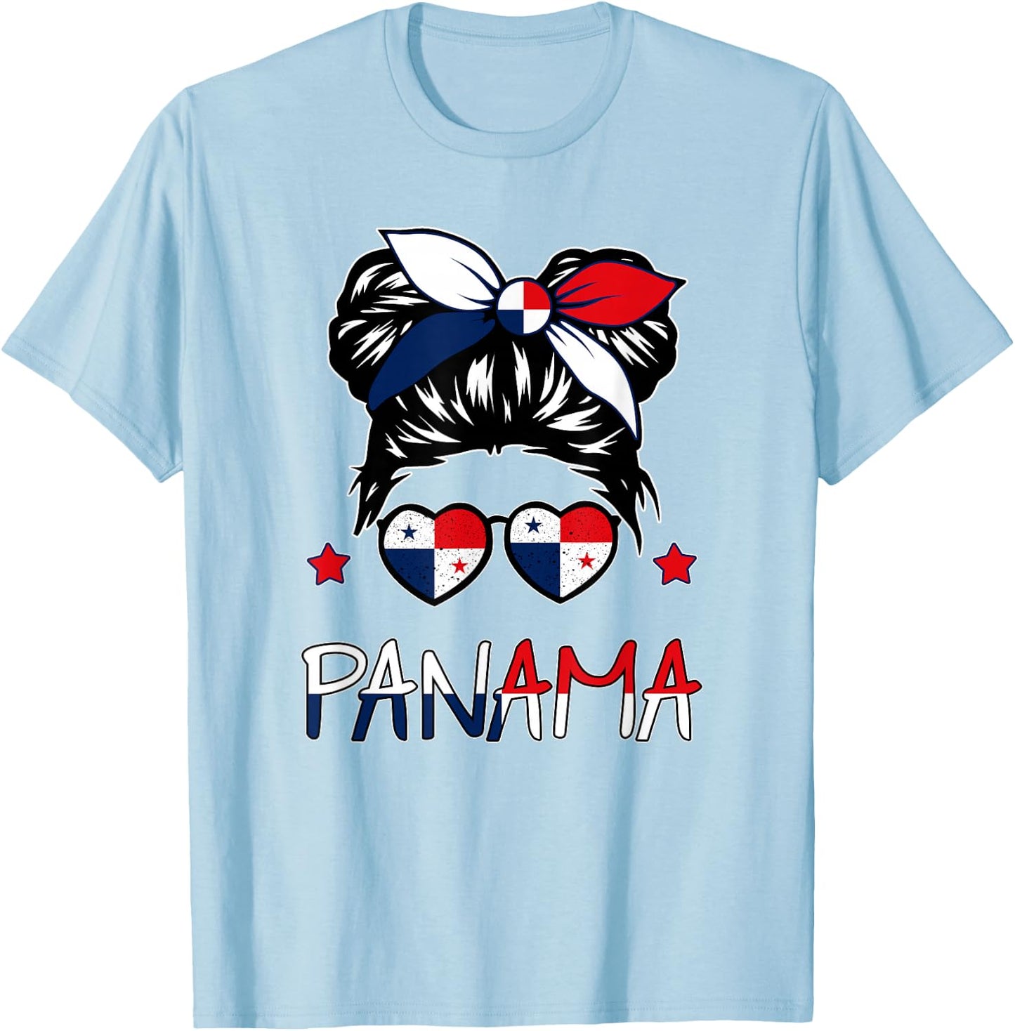 Kids Panama Flag Toddler Panamanian Hispanic Heritage Month T-Shirt - T-Shirt | Light Blue
