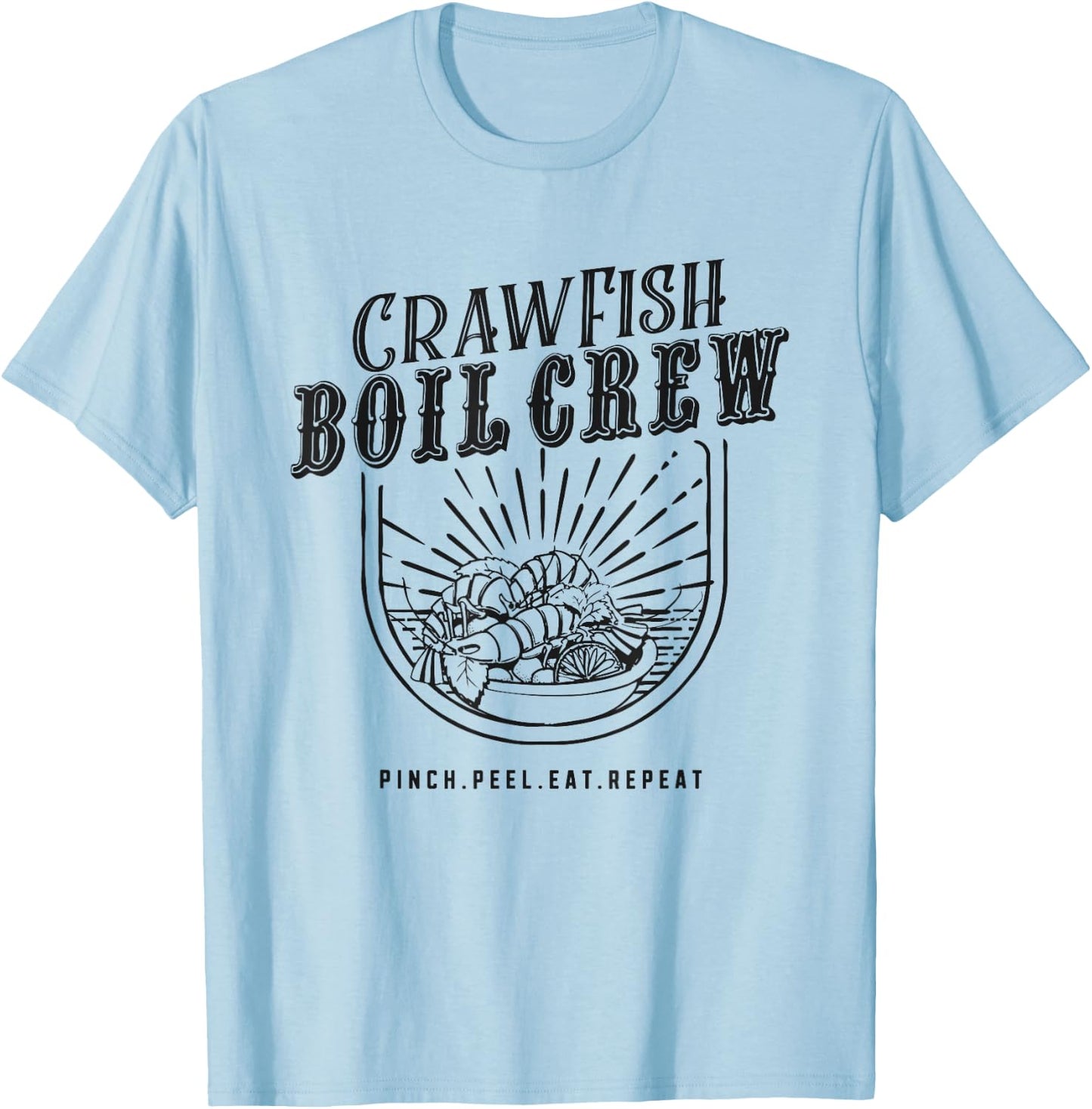 Crawfish Boil Crew fun Festival Gift Shirt T-Shirt - T-Shirt | Light Blue