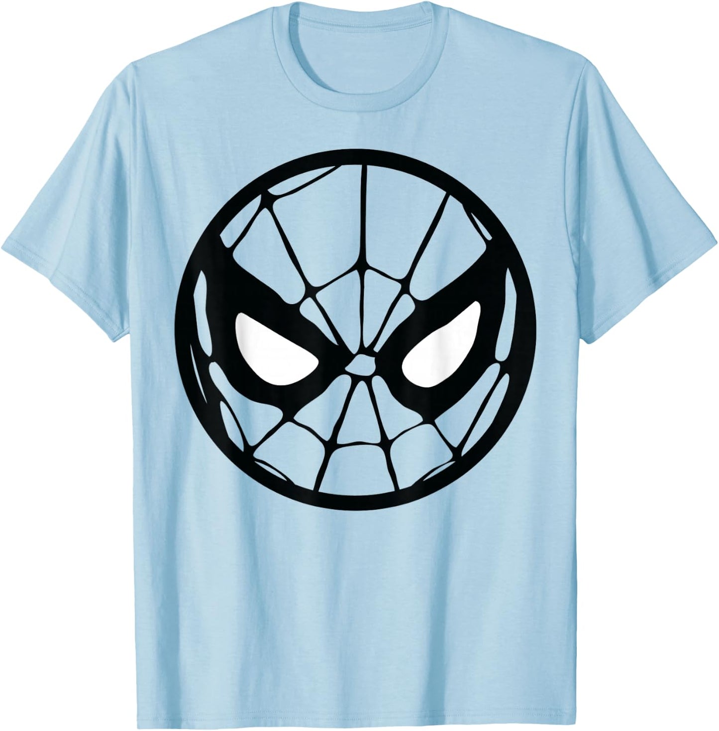 Marvel Spider-Man Circle Mask Graphic T-Shirt - T-Shirt | Light Blue