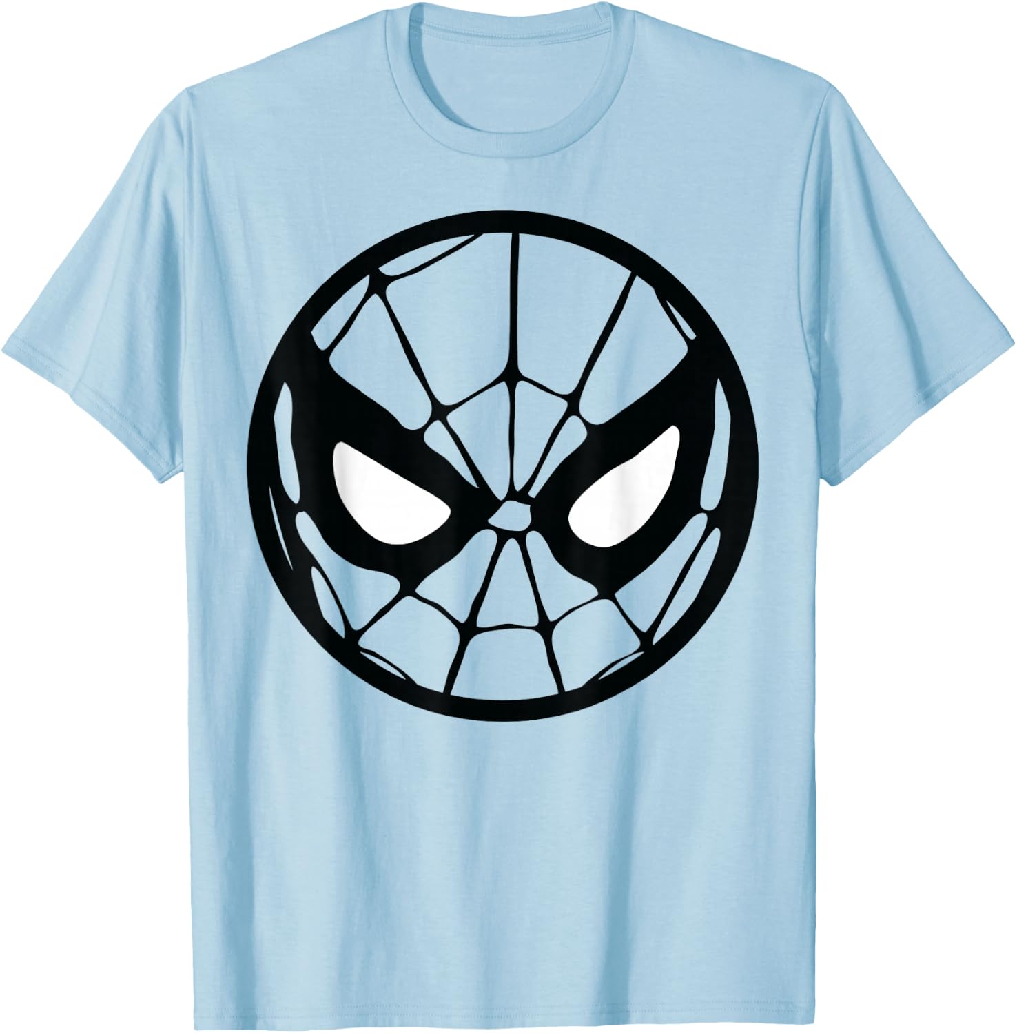 Marvel Spider-Man Circle Mask Graphic T-Shirt - T-Shirt | Light Blue