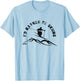 Skier I'd Rather Be Skiing Ski T-Shirt - T-Shirt | Light Blue