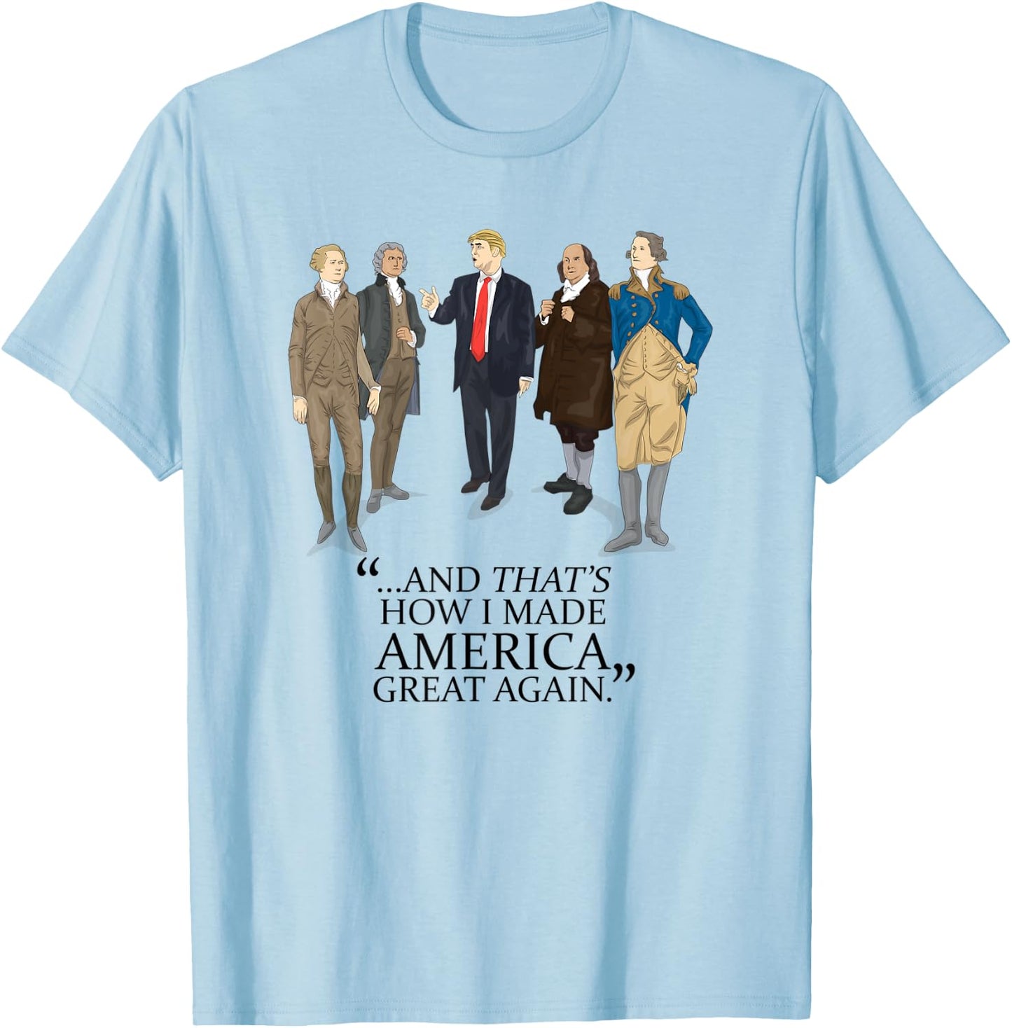 Donald Trump 2020 Election for President Keep America Great T-Shirt - T-Shirt | Light Blue
