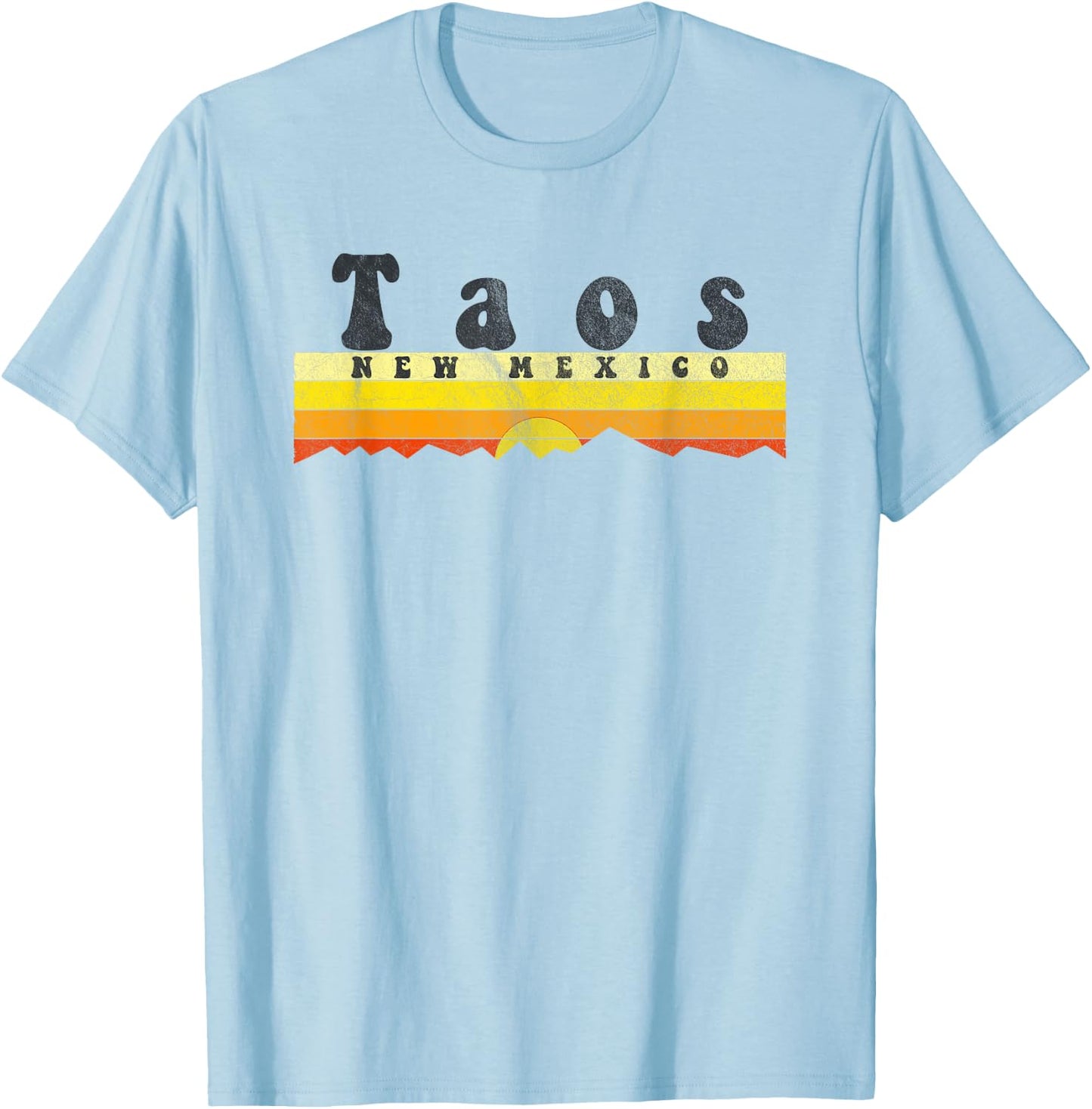 Retro Vintage Taos New Mexico T-Shirt - T-Shirt | Light Blue
