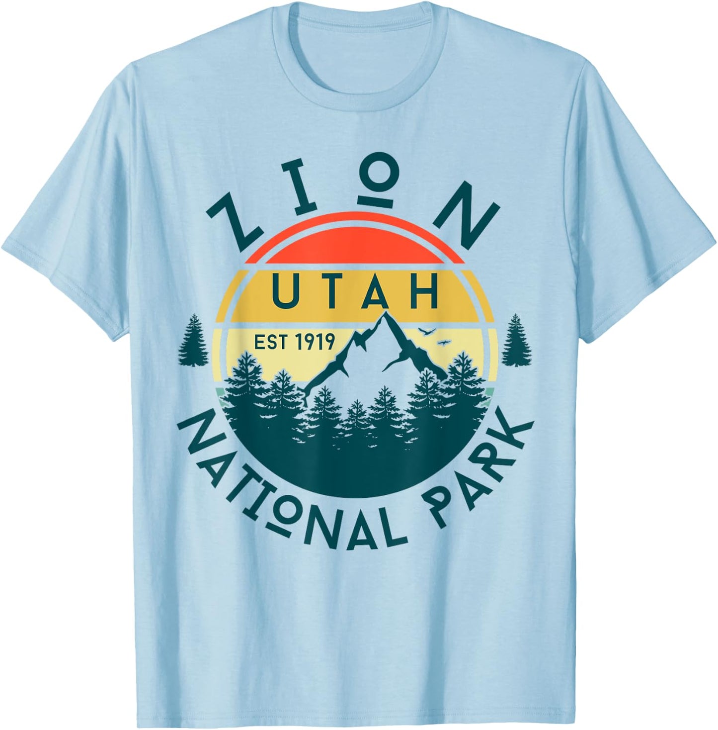 Zion National Park T-Shirt - T-Shirt | Light Blue