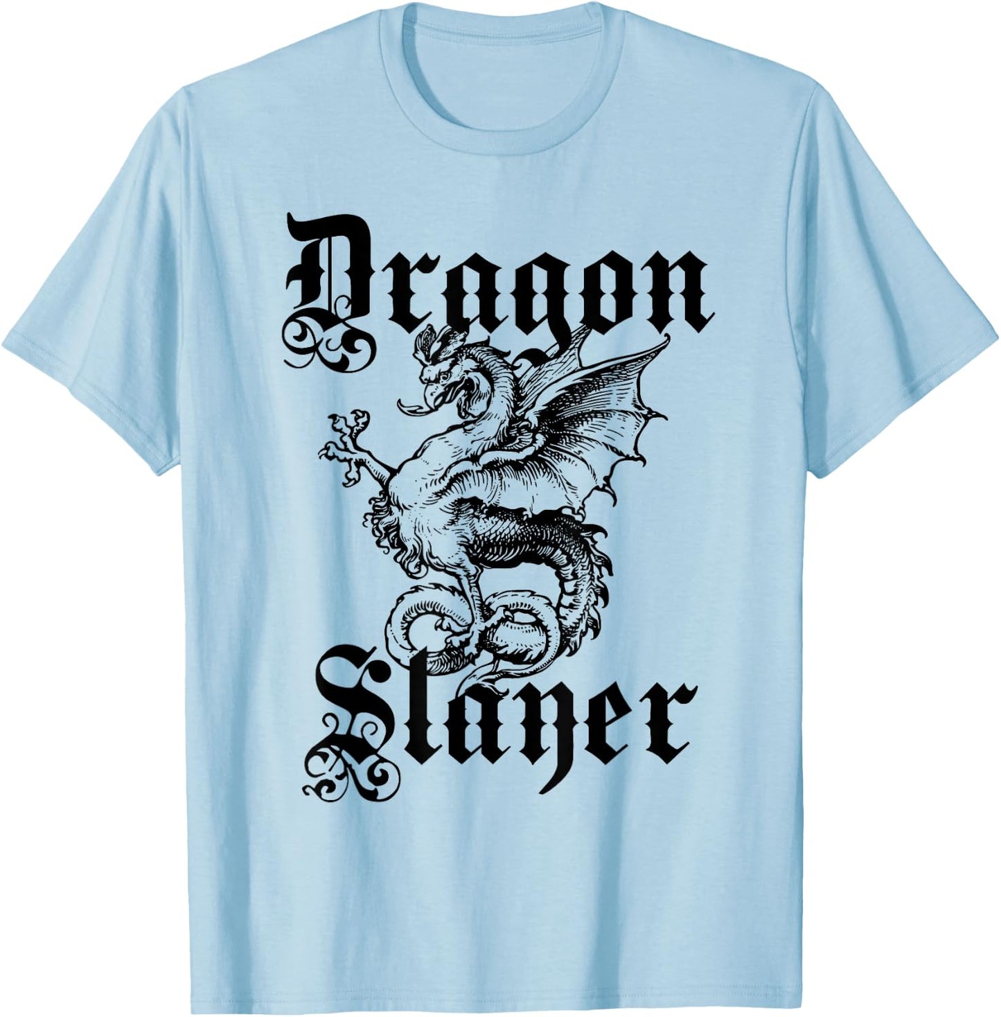 Dragon Slayer Medieval and Renaissance T Shirt T-Shirt - T-Shirt | Light Blue