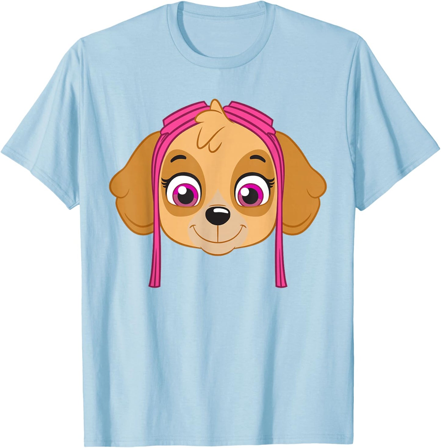 Paw Patrol Big Skye Head T-Shirt - T-Shirt | Light Blue