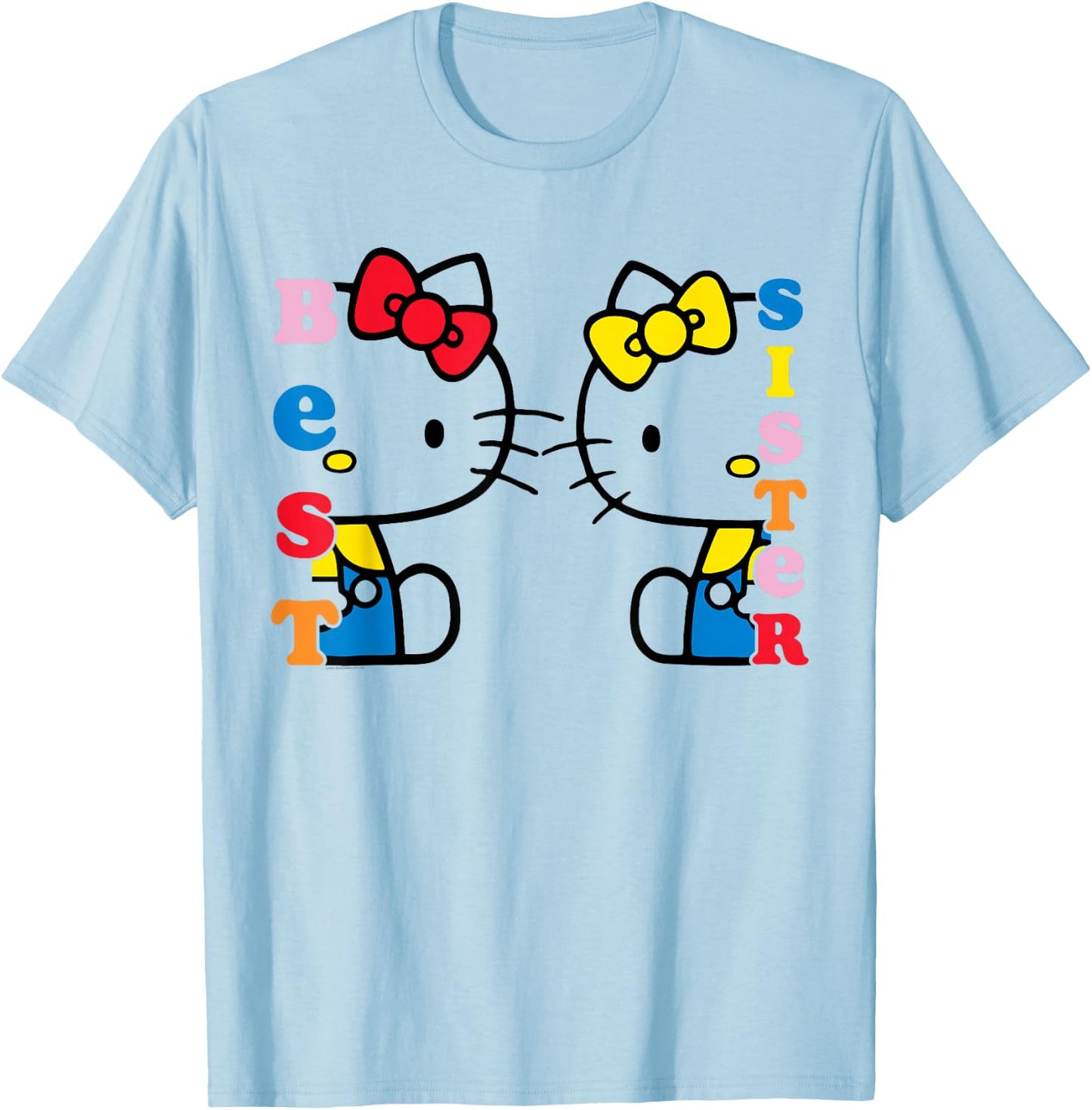 Hello Kitty and Mimmy Best Sister Shirt T-Shirt - T-Shirt | Light Blue