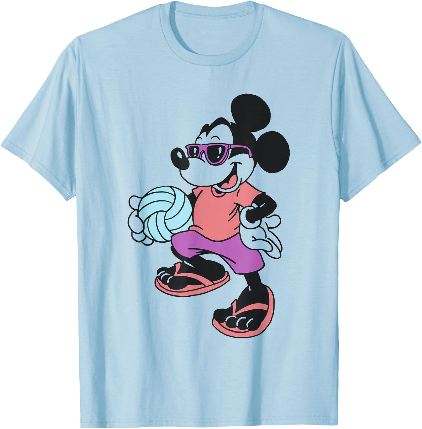 Disney - Mickey Mouse Volleyball T-Shirt - T-Shirt | Light Blue