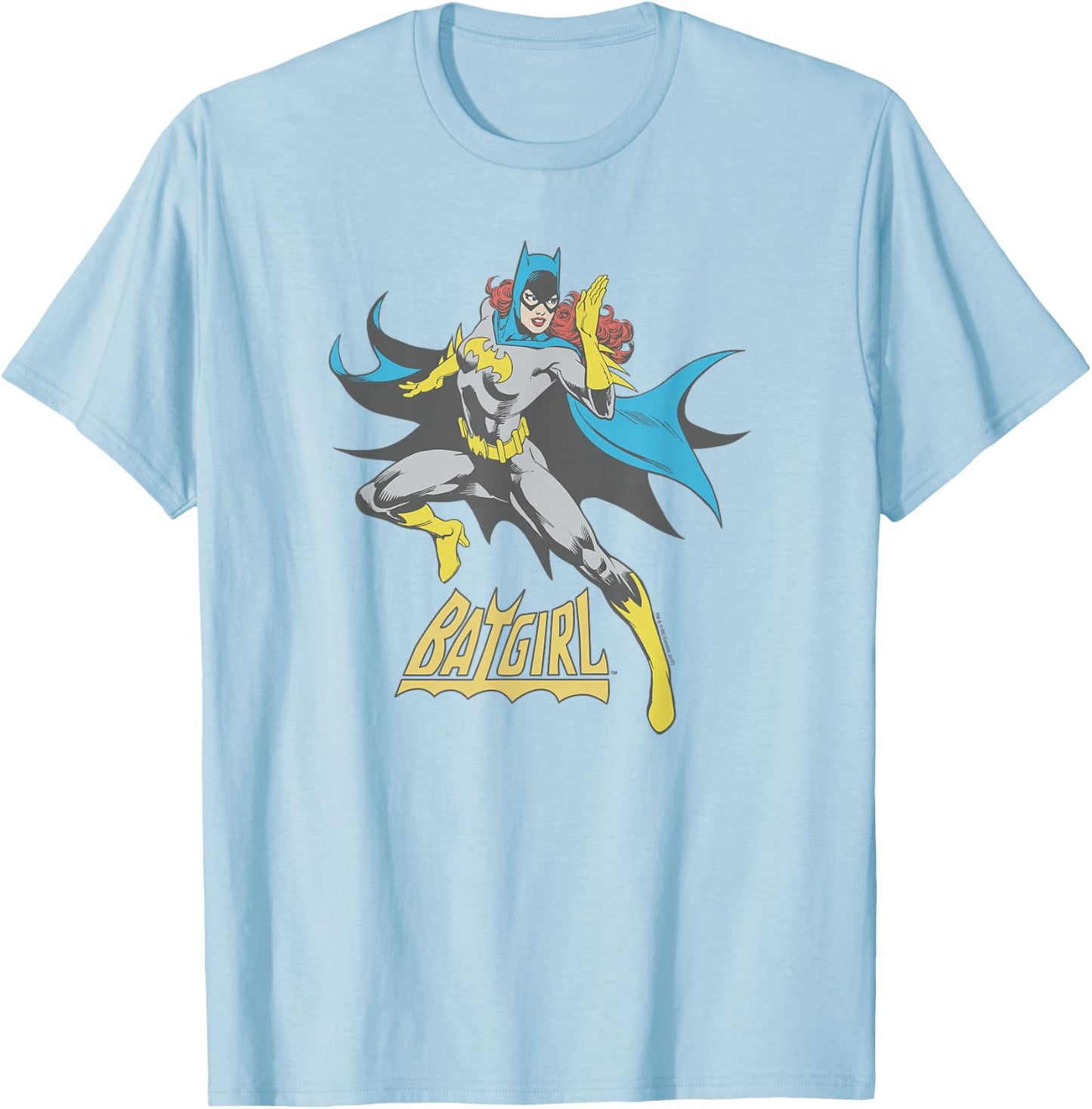 DC Comics Batgirl See Ya - Women's, , Blue, Small, Short Sleeve, Classic Fit, Cotton 100% T-Shirt - T-Shirt | Light Blue